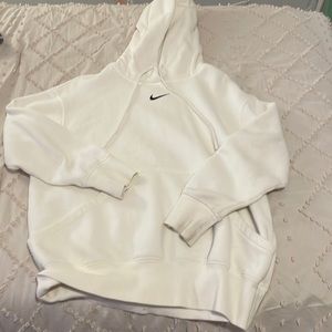 Nike oversized white hoodie